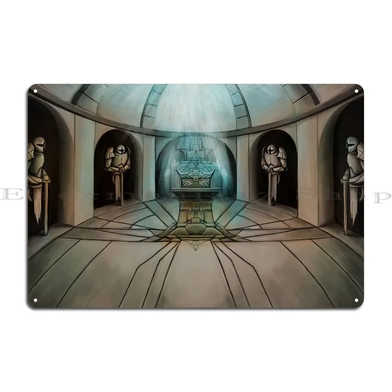 La Salle Du Coffre Metal Signs Painting Garage Wall Decor Character Garage Tin Sign Poster