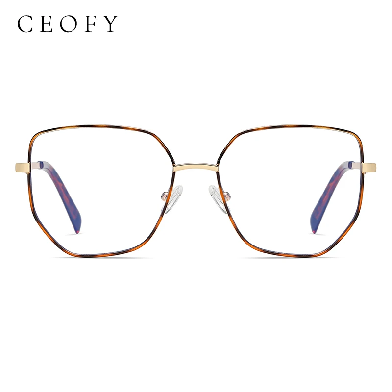 Ceofy New Arrival Women Metal Glasses Frame Fashion Vintage Myopia Optical Prescription Brand Design Popular Eyeglasses Frames