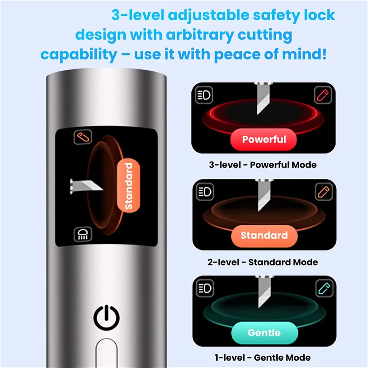 REST DC12V -F1 Ultrasonic Cutter Handheld DIY Engraving Tool Multi-Function Type-C Connection Port EU