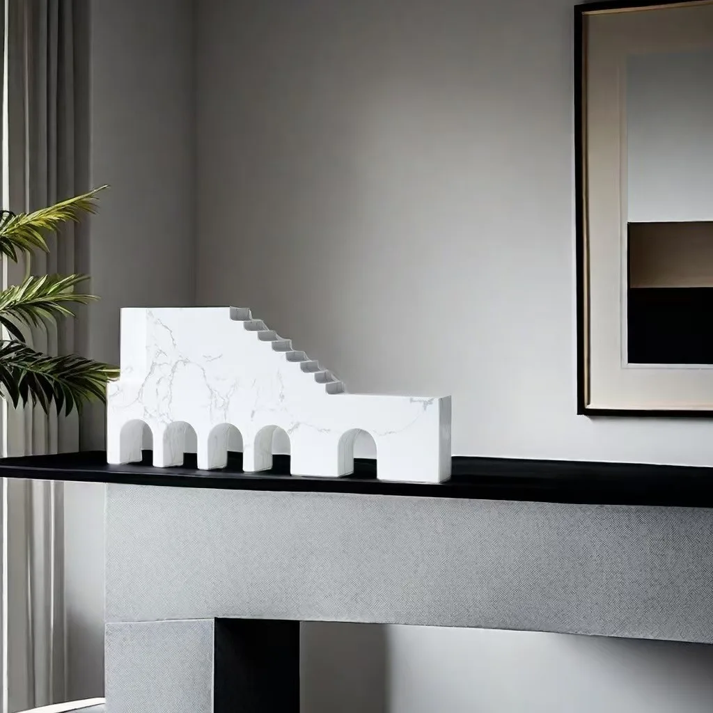 abstract-geometric-marble-building-sculpture-modern-minimalist-creative-ornament-model-room-sales-office-living-room-desktop