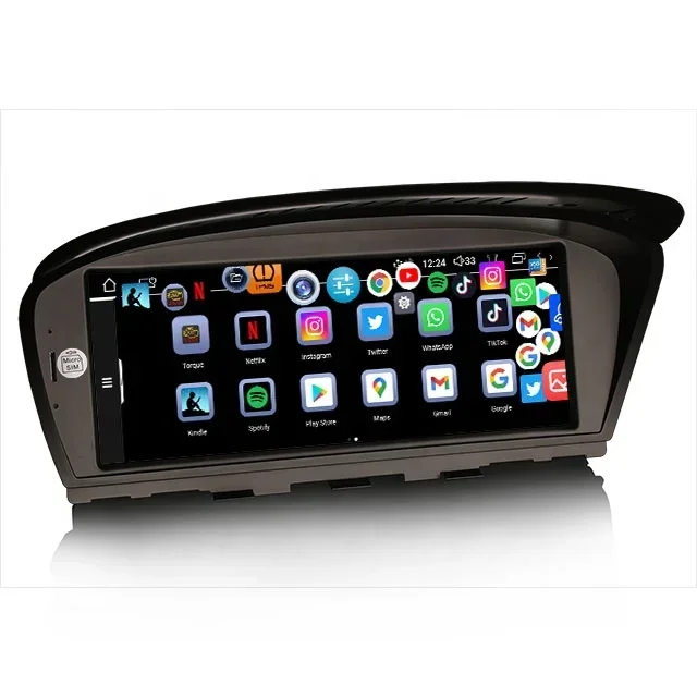 Erisin ES3360I 2K IMAX IPS Android 13 Qualcomm Snapdragon Car Stereo GPS for   E90 E91 E92 E93 E60 E61 E63 E64 car dvd player