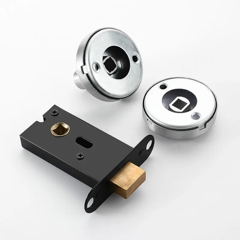 Public Bathroom Partition Hardware Accessories Door Lock 304 Stainless Steel Hidden Latch Lock Toilet Door Indicator Lock