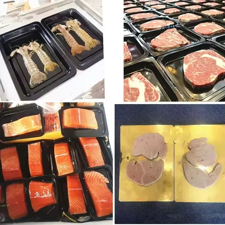 Diskon besar 460 model makanan nampan daging sapi daging sapi mesin penyegel vakum