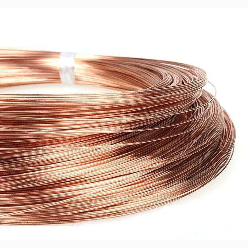1‑10M Soft Brass & Red Copper Wire Dia 0.2‑5mm Conductive Metal Wire For Handmade Jewelry Beading And Wire Wrapping Craft