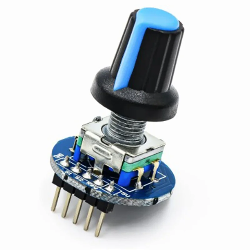 Potenziometro rotativo dell'encoder del modulo dell'encoder rotativo da 360 gradi con coperchio della manopola per dispositivi condensatori EC11-T88C