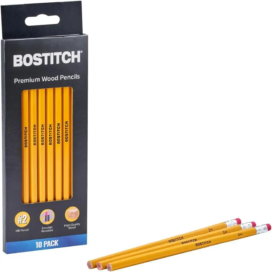 

Премиум # 2 карандаша, не заточенные, графит HB, 10 штук в упаковке, для плавного письма