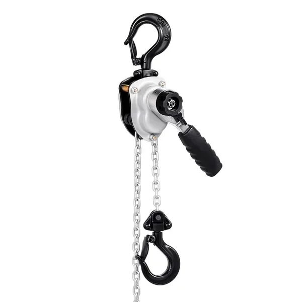 

Manual Lever Chain Hoist, 1/4T 550LBS Capacity Heavy Duty Come Along, 10FT Lift G80 Alloy Steel Chain With Dual Pawl
