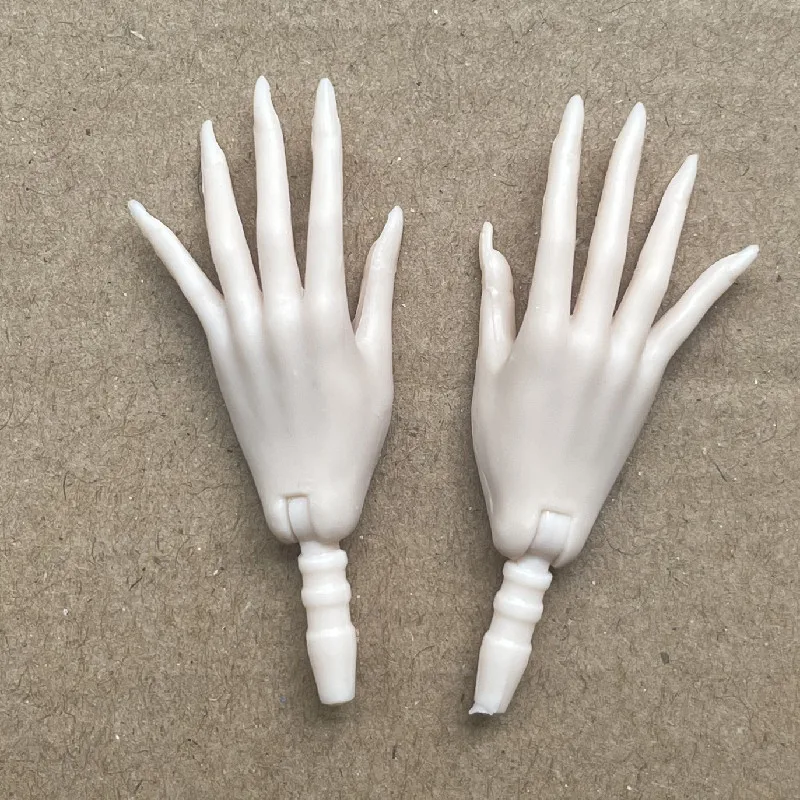 MENGF 1/6 دمية الأيدي مسمار طويل 7 لفتات دمية الأيدي البني الوردي الأبيض سوبر وايت أجزاء الدمية الملحقات #4
