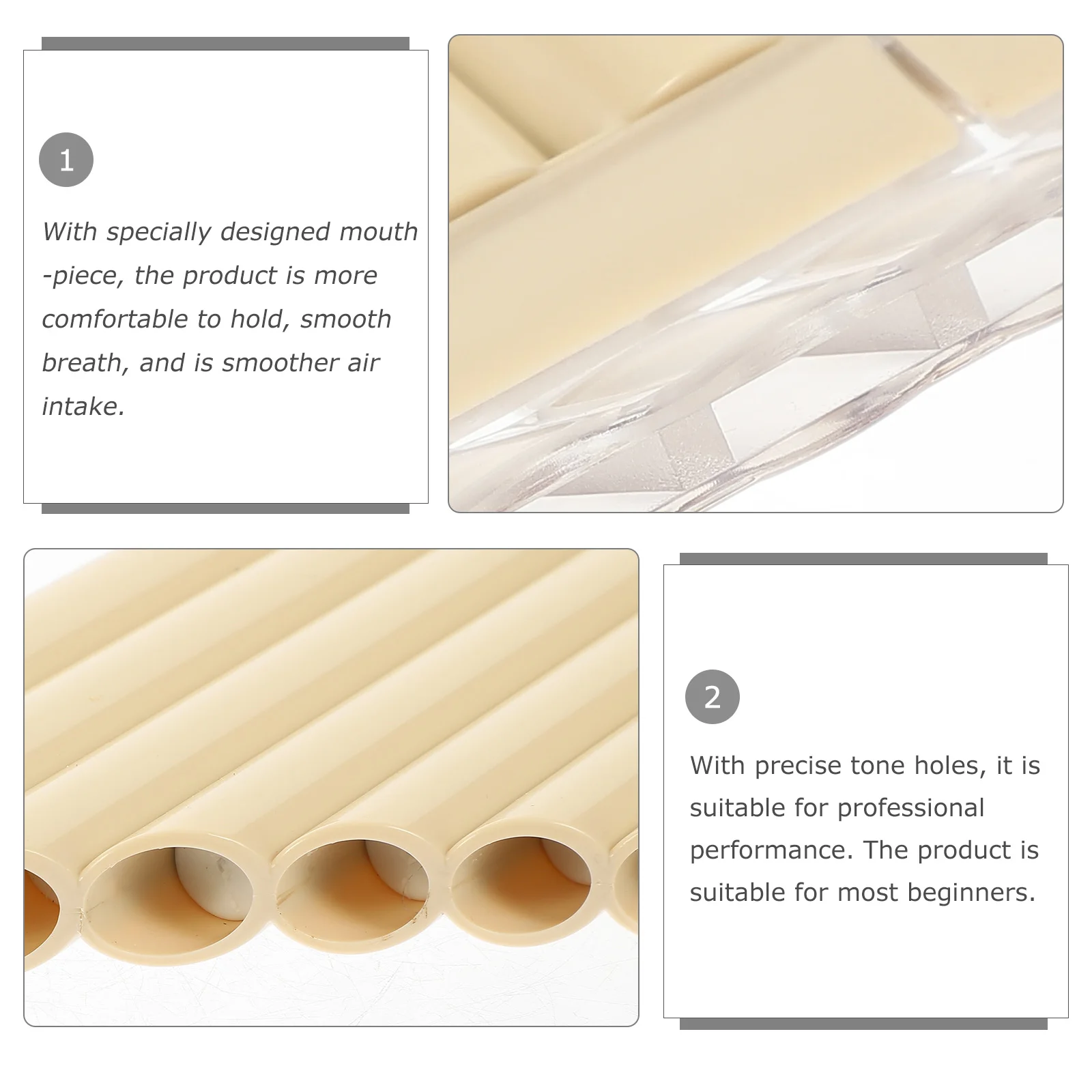 

1 Set Beginner C Key 18 Pan Flute Portable Professional Educational Instrument Precise Tone Holes Exquisite Design