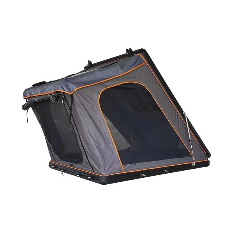 Heavy Duty Aluminum Alloy Hard Shell Rooftop Tent Waterproof 3000mm Trapezoid Design Four-season Automatic Opening Car Roof Tent