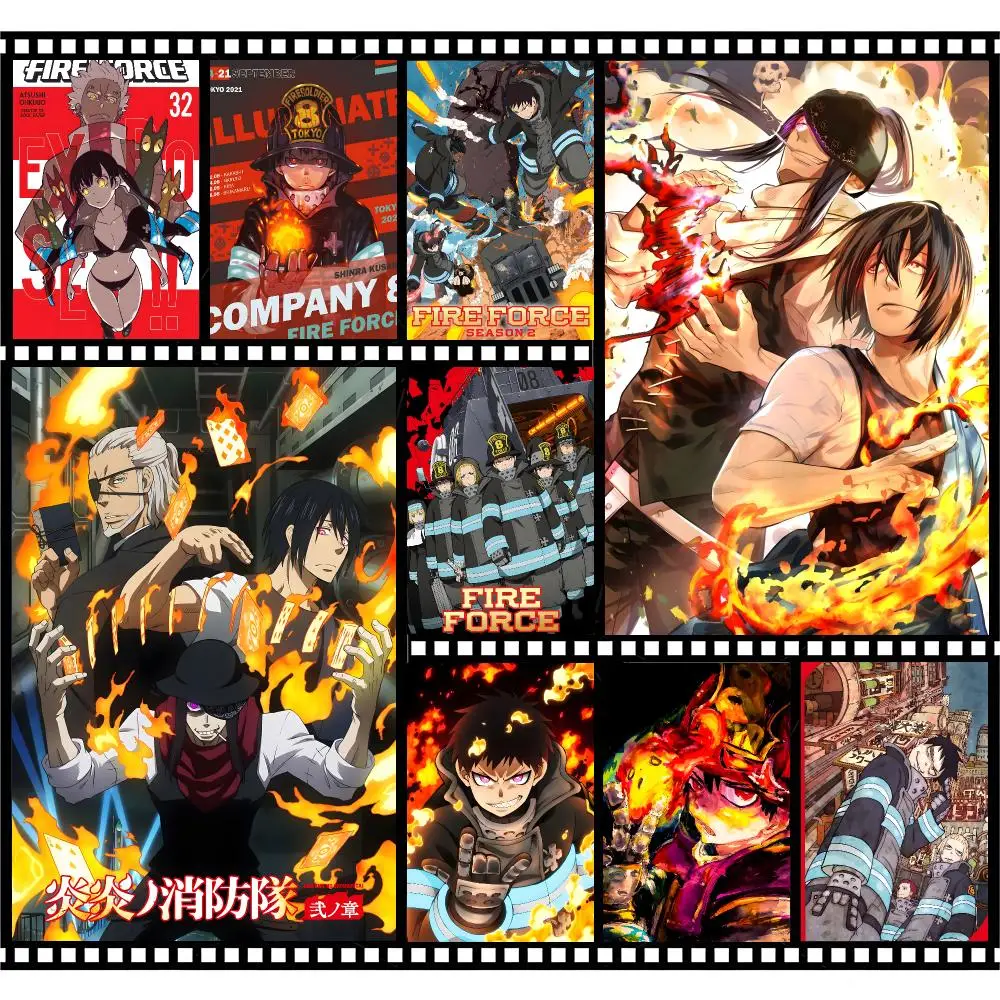 Animation Action Fire Force Poster Premium HD Decor Wall Art for Interior Room Makeover Home Accents Gift