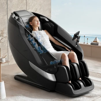 Image Massage Chair Full Body Shiatsu Massage Recliner LCD Touch Screen Back Calf Heating Customizable Features and Zero Gravity Modes