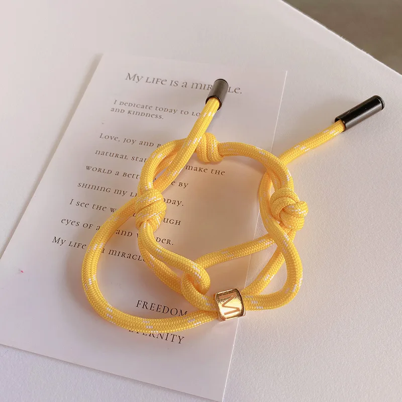 Japan and South Korea style miu accessories lanyard color nylon rope charm for bag pendant personality stylish anklet bracelet