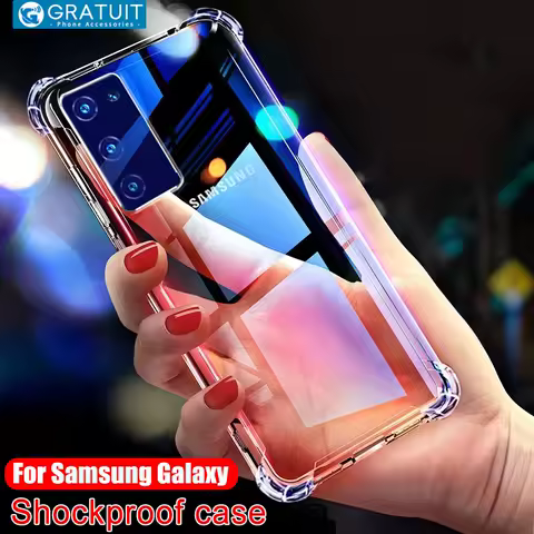 Shockproof Case For Samsung Galaxy S23 Plus S22 S21 S20 fe Note 10 20 Ultra A53 A54 A73 A32 A34 A51 A52 A72 A12 Clear Back Cover