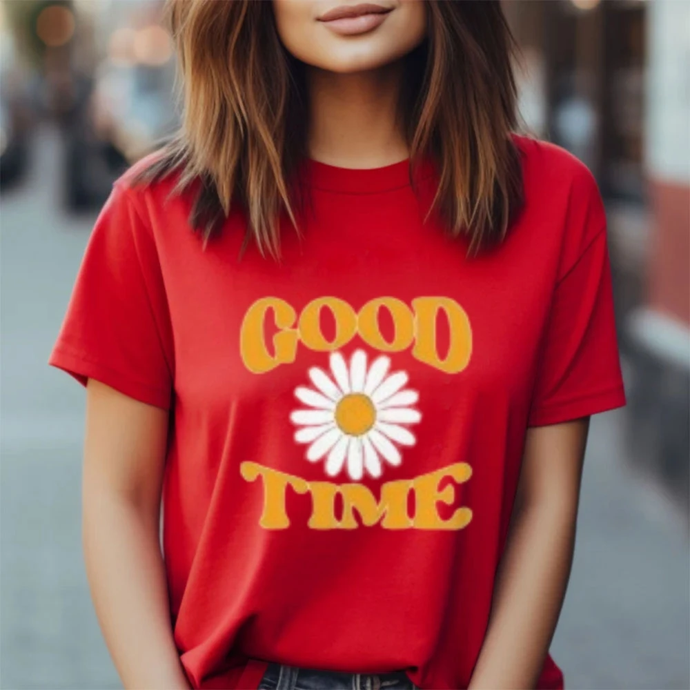 Camisetas gráficas de algodão na moda estampas de desenhos animados tecido de algodão solto e confortável despertar memórias da infância roupas de verão