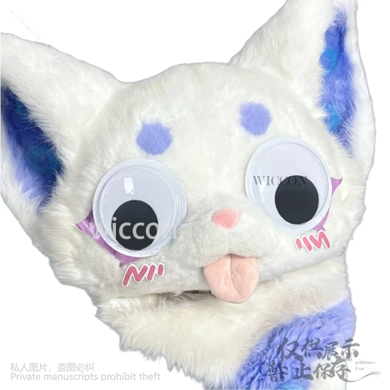 كوميك كون الحيوان كوس فروي Furrsuit عيون ذاتية اللصق ملصق Crafts بها بنفسك الحرف الديكور تتحرك عيون لطيف الحلو Cutecore مخصص