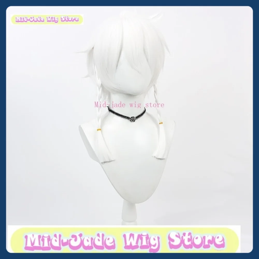 Mid-jade peruca loja identidade v profeta branco profeta cosplay peruca halloween cosplay restaura anime personagem trajes e adereços