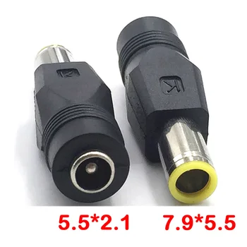 DC 5.5x2.1mm kadın 7.9x5.5mm erkek DC güç konektörü adaptörü dizüstü 5.5*2.1 kadın erkek 7.9*5.5 fiş Lenovo için