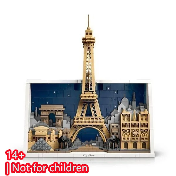 

Новинка 2026: Эстетичный конструктор Supreme New Paris 21064. Серия строительных блоков. Развивающий набор для сборки моделей. Подарок для мальчиков и девочек.