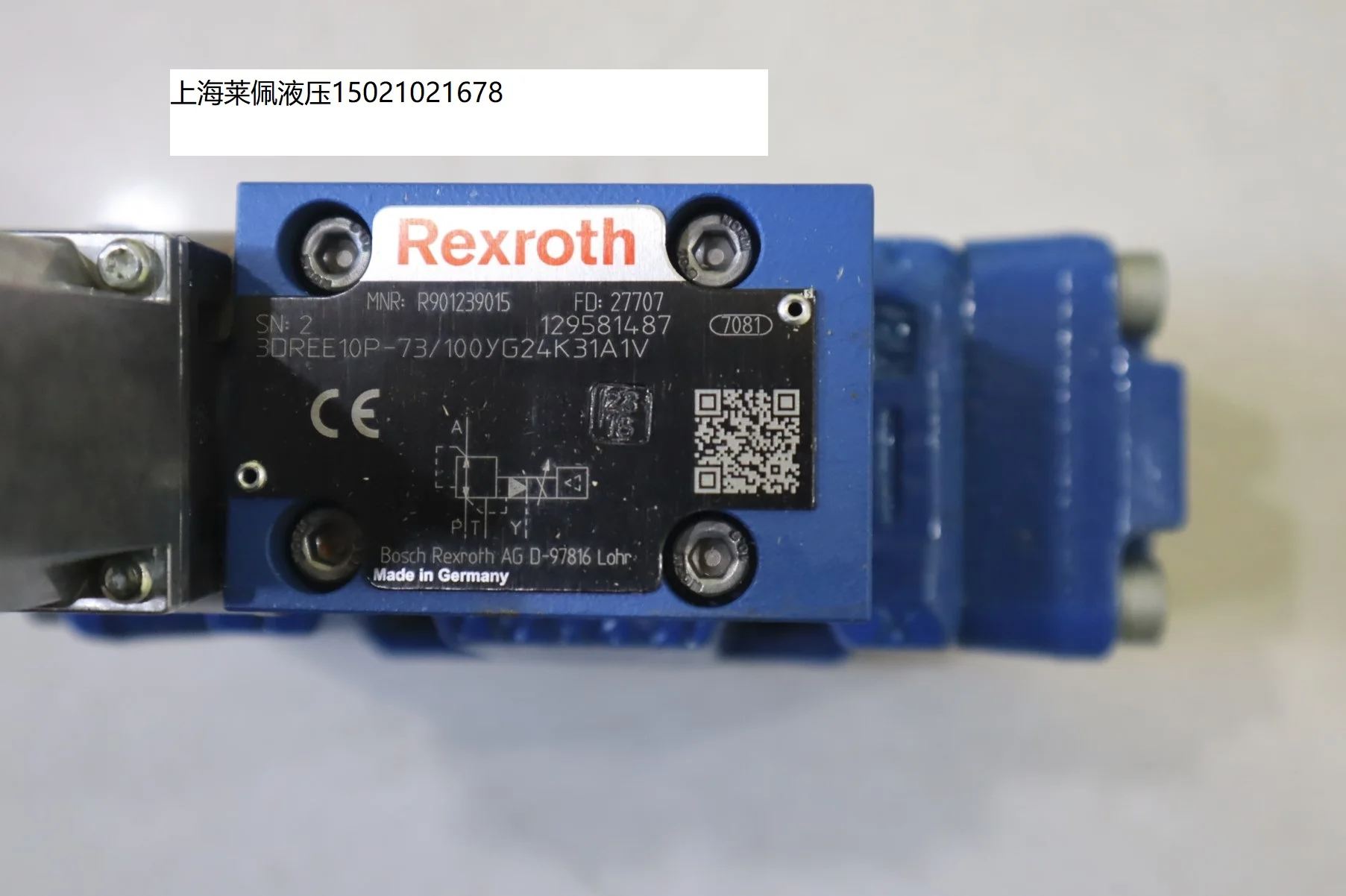 Germany Rexroth REXROTH Proportional Valve R901239015 3DREE10P-70/100YG24K31A1V