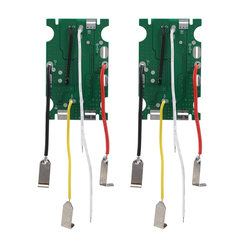 2 Pcs 18650 Li-Ion Electric Tools Battery Charge Board With Short Circuit/Temperature Protection