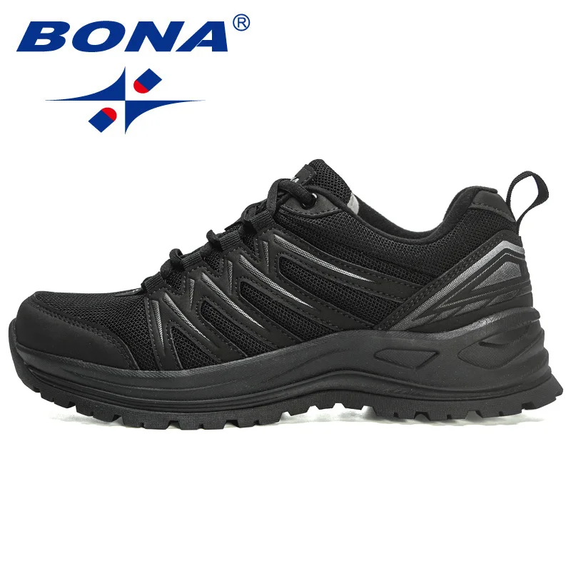 BONA 2022 New Designers Hiking Shoes Outdoor Mountain Boots Men Climbing Shoes Walking Footwear Man Zapatos De Hombre Comfort