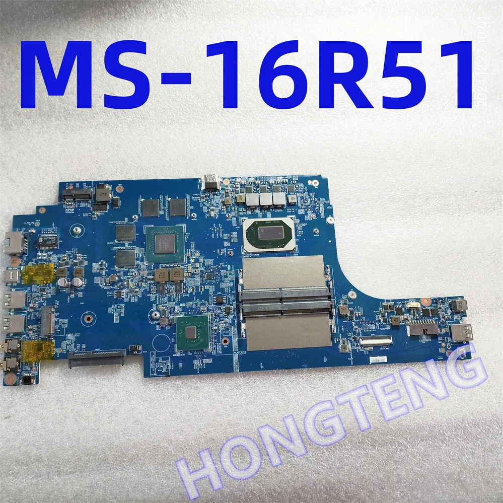 

Оригинальная материнская плата MS-16R51 для MSI GF65 с I7-10750H и RTX3050M, работает отлично