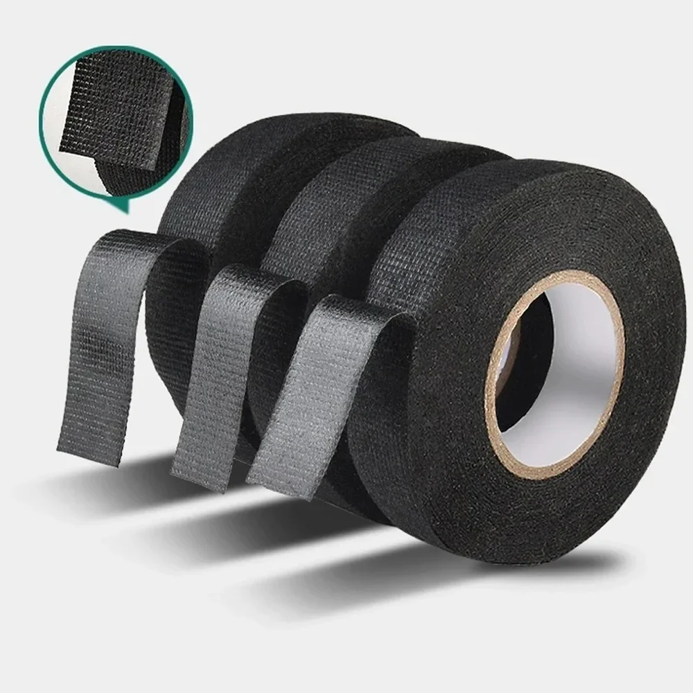 Electrical Tape Heat-resistant Flame Retardant Tape Coroplast Adhesive Cloth Tape for Car Cable Harness Wiring Loom Protection