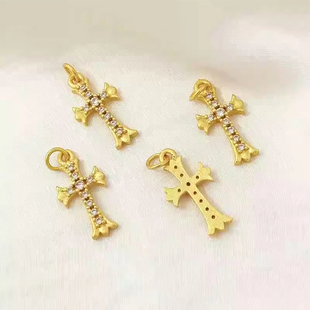 قلادة محظوظة على شكل زهر الخوخ الذهبي غير اللامع يمكنك صنعها بنفسك قلادة مجوهرات عصرية وسوار ومواد إكسسوارات الملابس #5