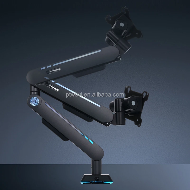 Premium RGB Single Arm Full Motion Swivel Fit 17-49 Inch VESA Compatible Screen