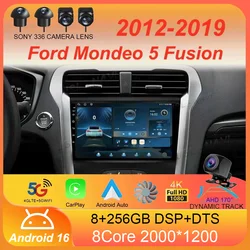 Car Radio Android 16 Carplay Auto 4G WIFI GPS For Ford Mondeo 5 Fusion 2012-2019 Multimedia Player Video Stereo Head Unit 2din