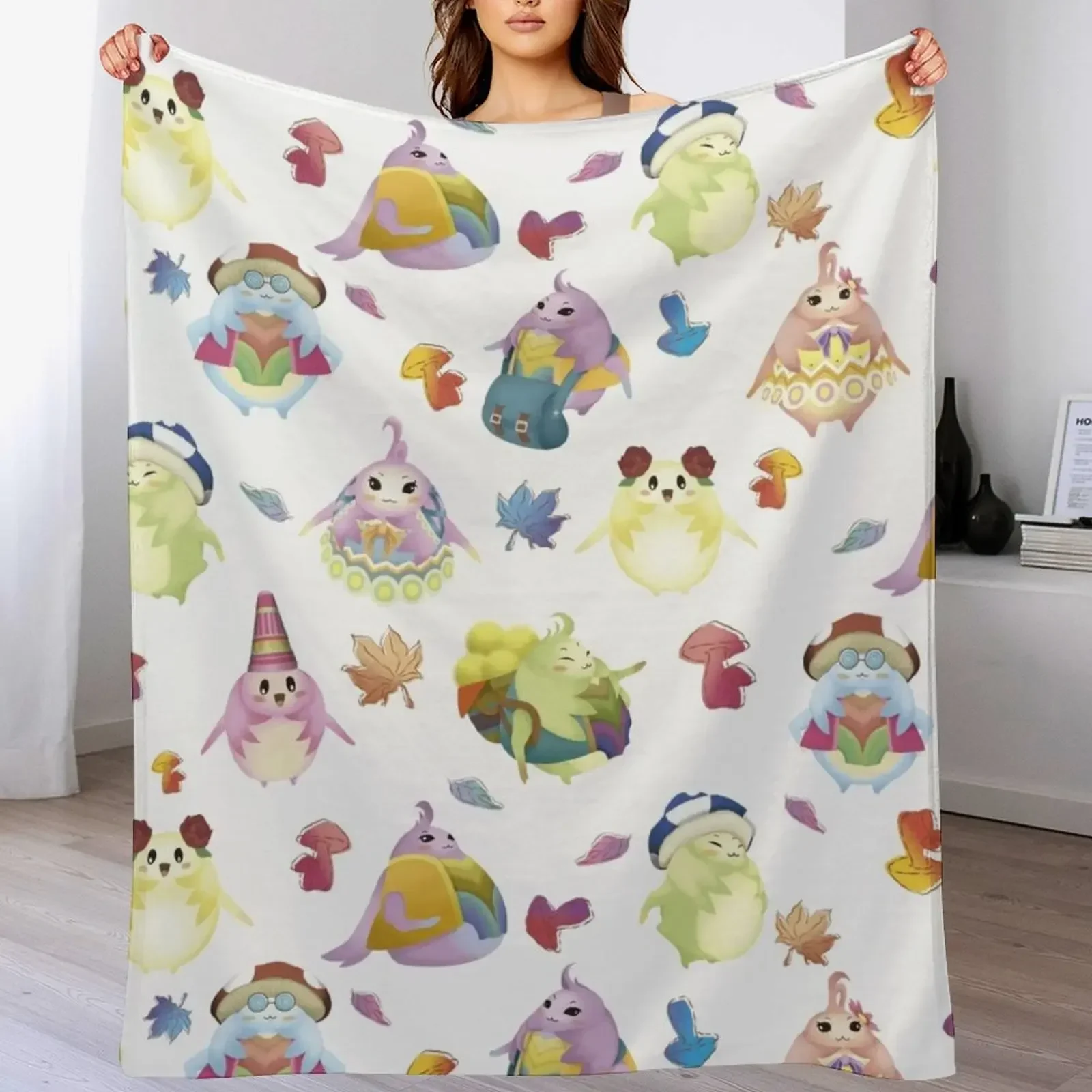 

Nopon Pattern Throw Blanket christmas decoration Polar For Sofa Thin bed plaid Blankets