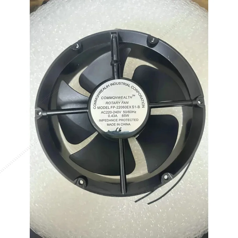 

W FP-20060EXS1B AC 220-240V 0.43A 65W 220X220X60Mm 2-Wire Server Cooling Fan