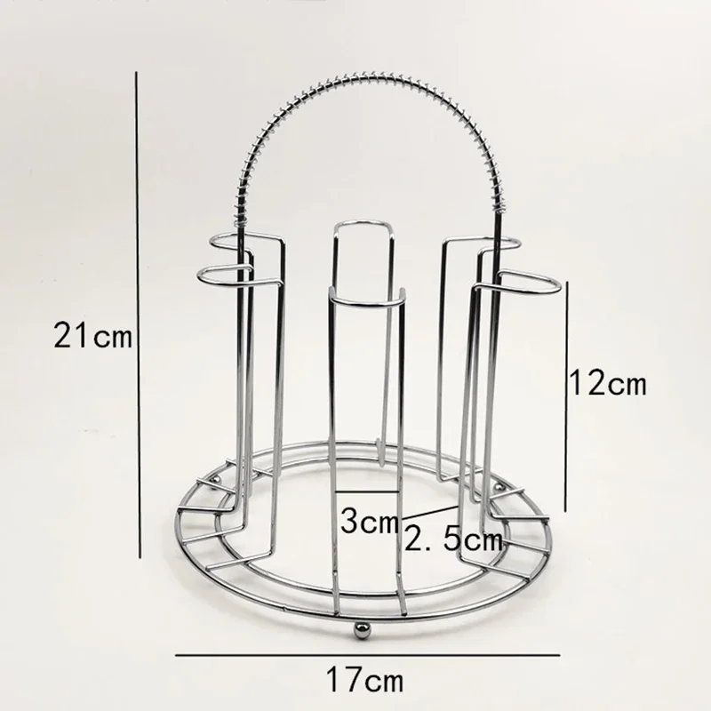 Bar Metal Glass Cup Storage Rack for Water Mug Draining Drying Organizer Drain Holder Stand Useful Home Kitchen Supply