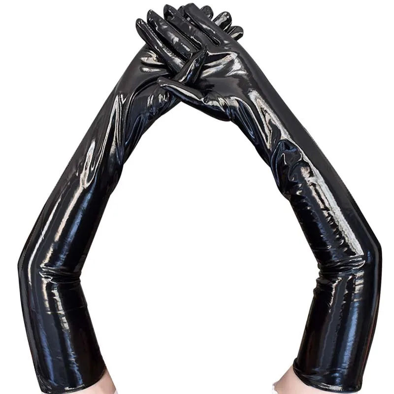 Shiny Long Opera Finger Gloves Women Clothing Accessories Fancy Christmas Sale Outdoor Original school MJ173