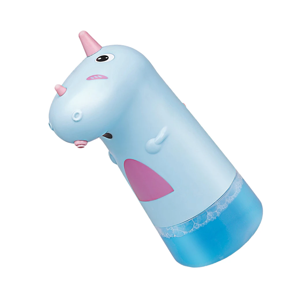 

Cartoon Automatic Foaming Soap Dispenser Kids Bathroom Blue Abs Rechargeable Touchless H Bottle Portable Soap Storage