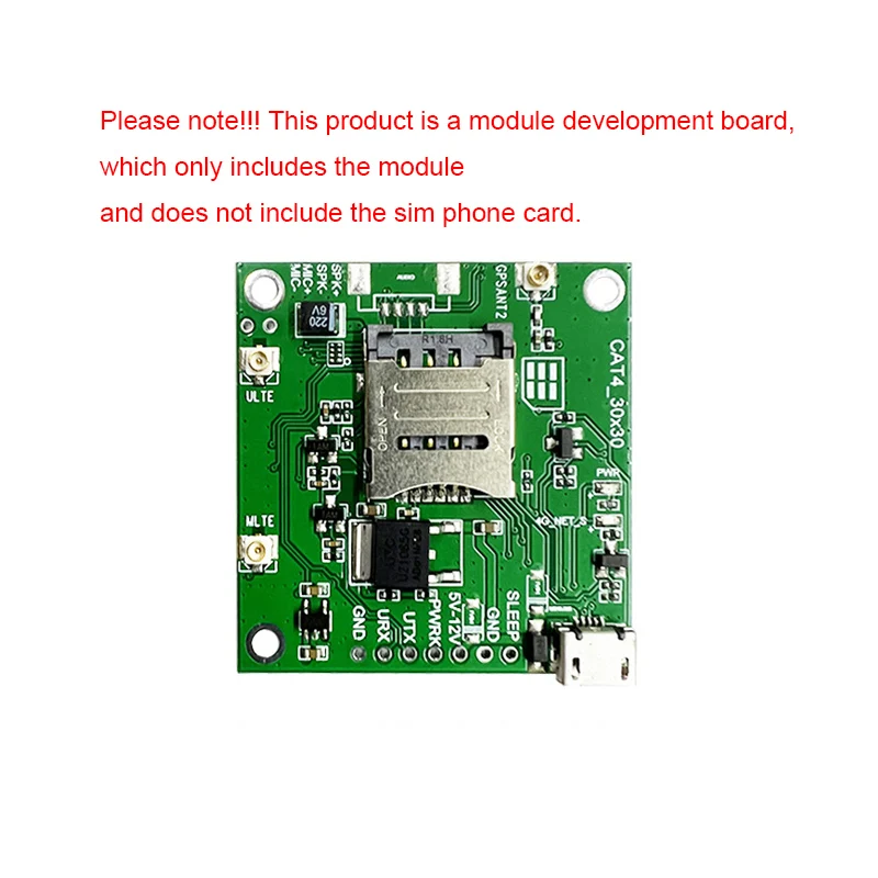SIM7600E-H Макетная плата SIMcom LTE CAT4 4G + GNSS Модуль макетной платы Core Board Коммутационный комплект с антенной SIM7600SA-H
