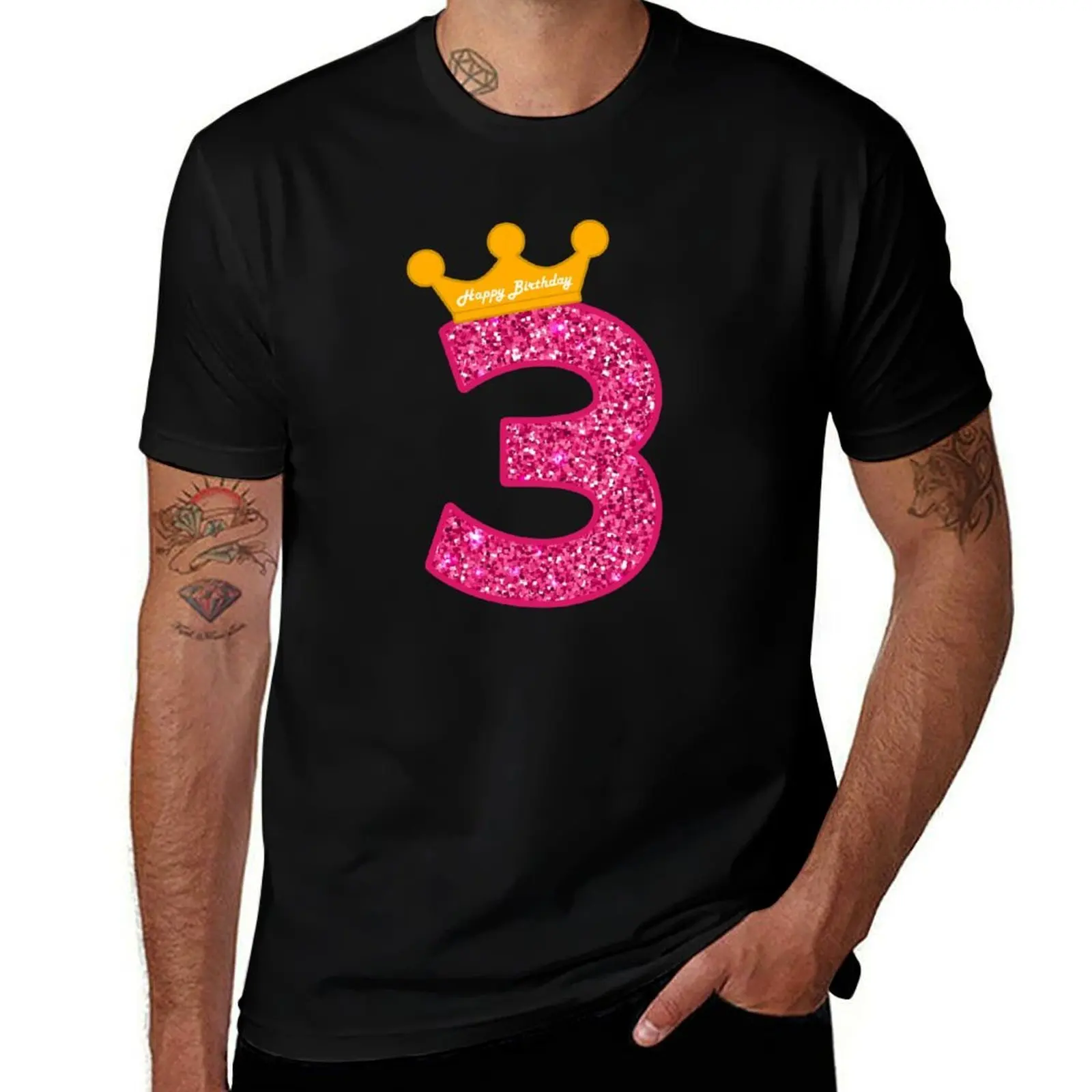 

3rd Birthday Girl T-Shirt cotton t shirt pack t shirts with prints T-Shirt