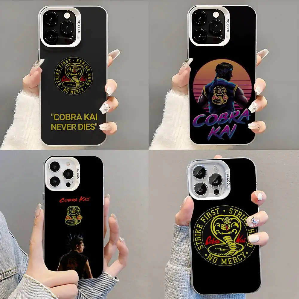 

C-Cobra Kai Snake Phone Case Phone Case For iPhone 14 16 15 11 12 13 Pro Max Mini Plus Shockproof Cover