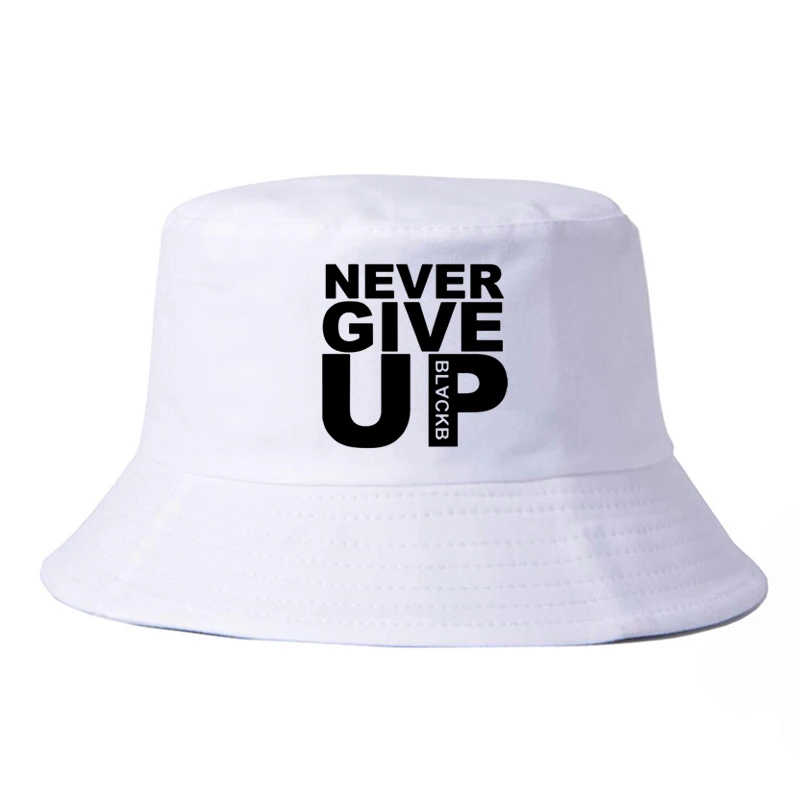 

Never Give Up Liverpool Print bucket hat Men Mo Salah You'll Never Walk Alone panama fisherman cap Unisex Harajuku bob chapeau