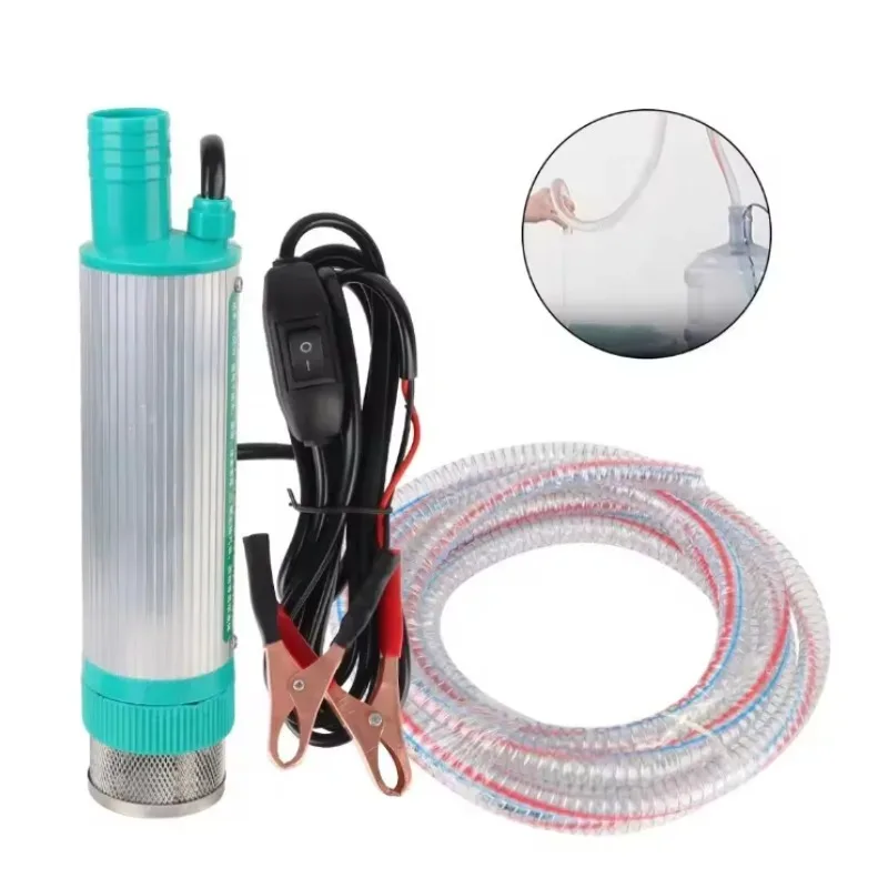 

【Specialized】12V 24V 30L Min Portable Mini Electric Car Pump 38mm Submersible Fuel Transfer for Oil Water Camping Fishing