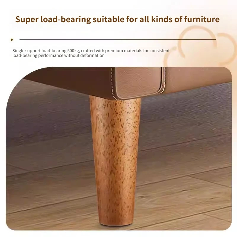 4PCS Solid Wood Sofa Legs Load-bearing Wooden Feet Supporting legs Coffee Table Feet Height Increasing Wooden Furniture Feet