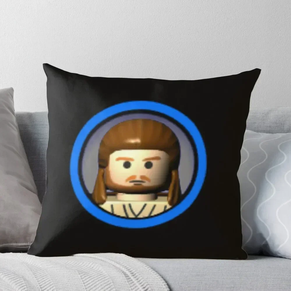 

LSW Qui Gon Throw Pillow ornamental pillows Anime pillow