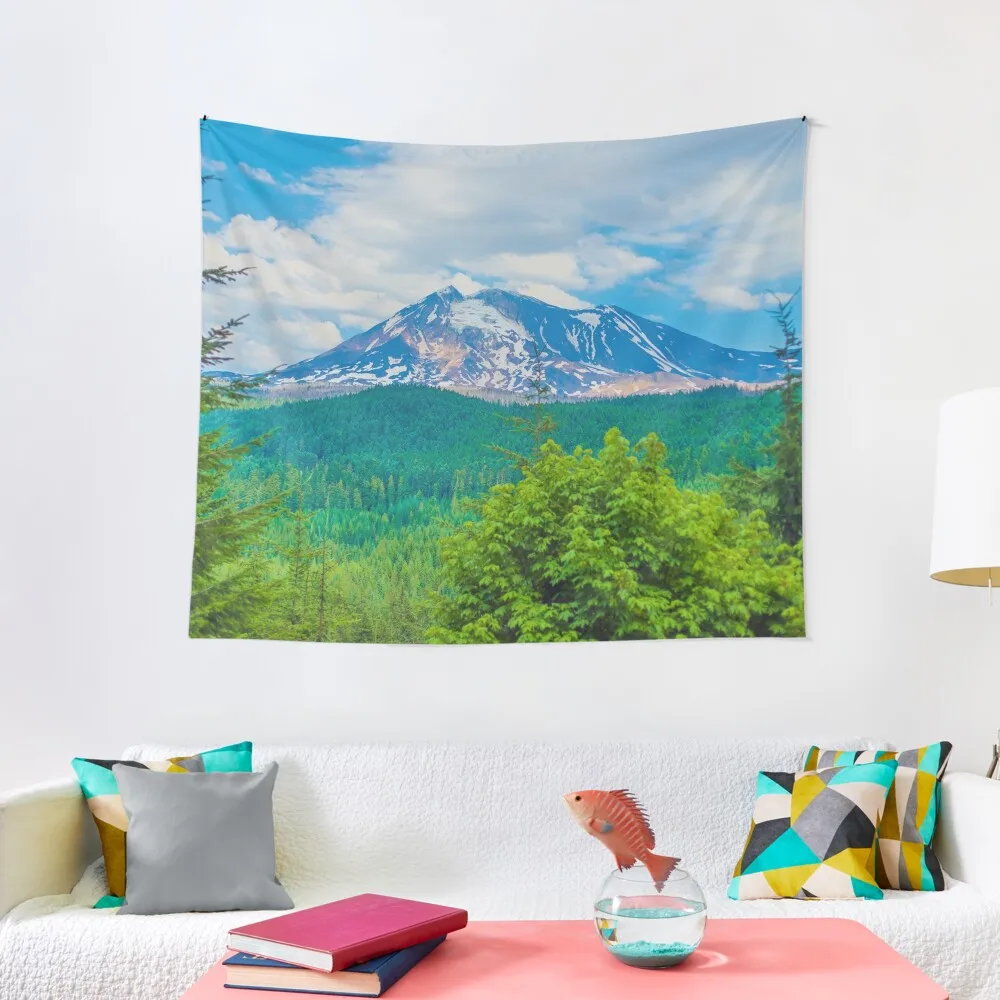 High above the trees Tapestry Art Mural Wall Hangings Decoration Room Aesthetic Decor Bedrooms Decor Tapestry