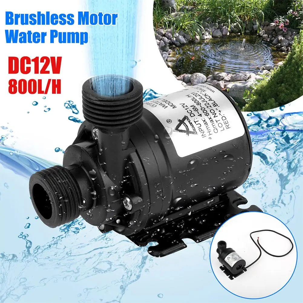 Electric Submersible Pump Multifunctional Ultra Quiet Mini Dc 12v Brushless Motor Submersible Water Pump