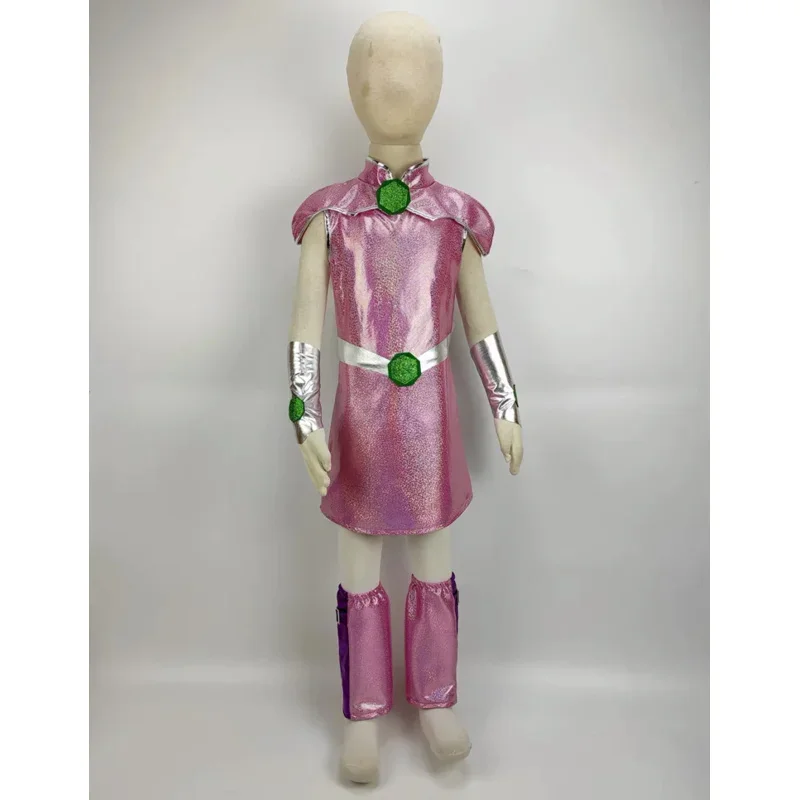 StarFire costume Teen Starfire Cosplay for Kids TuTu Dress Halloween Costume (3-9Years) Party Dress Q