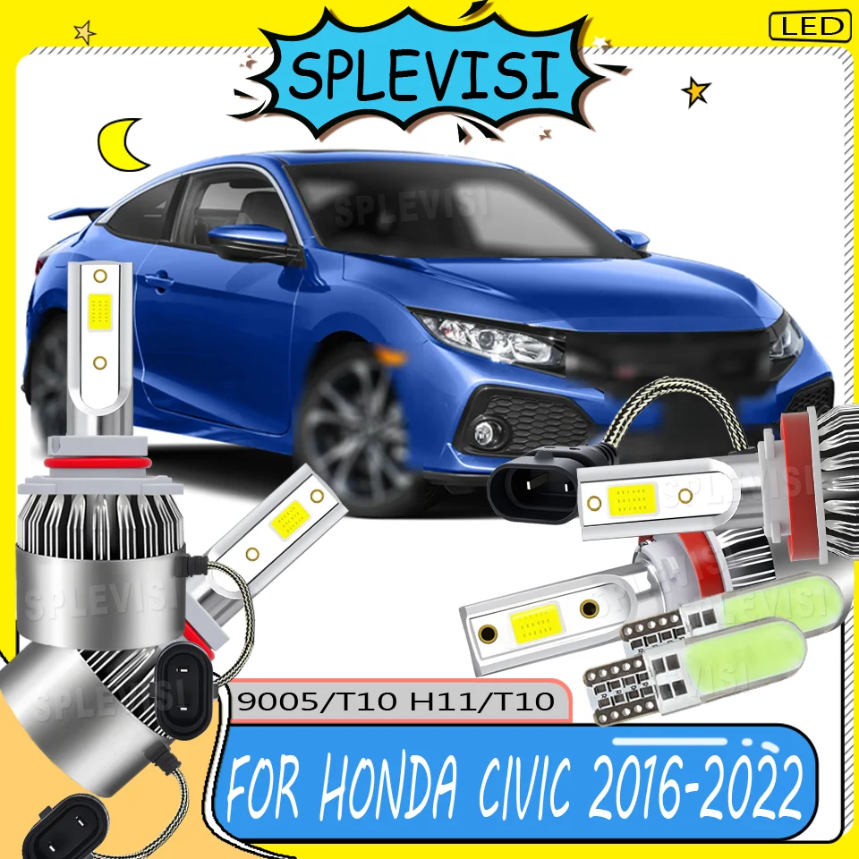 

High-Quality Enhanced Safety reliable Car Lights Bright White LED Headlights For Honda Civic 2016 2017 2018 2019 2020 2021 2022