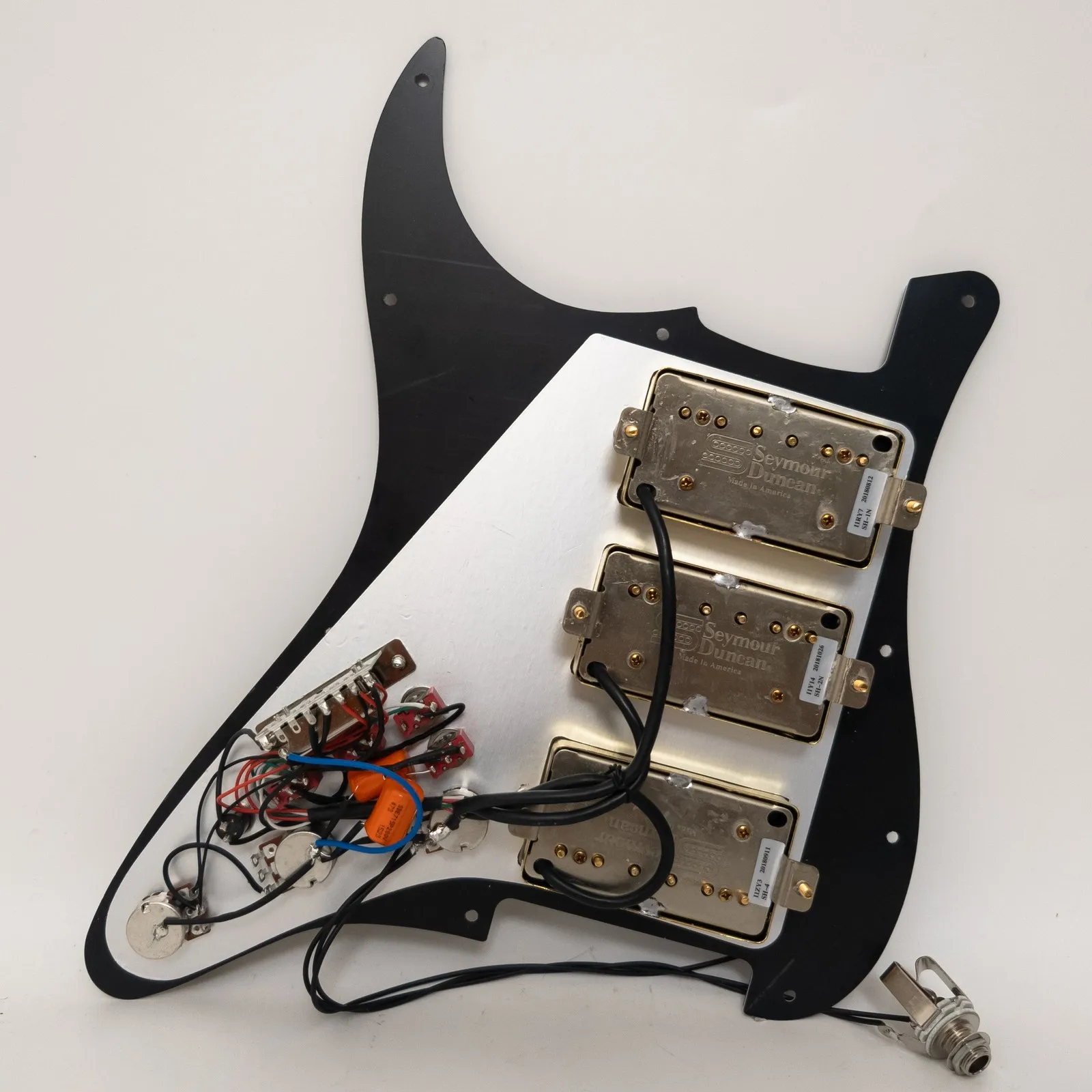 Guitar Prewired Loaded Pickguard Coil Splitting HHH Alnico 5 Humbucker Pickups for ST Guitar