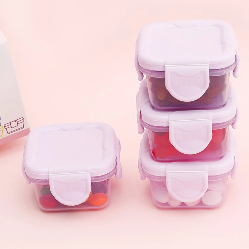 

4pcs Airtight Food Storage Containers Fresh Vegetable Fruit Preservation Boxes PP Material Sealable Storage Box for Fridge
