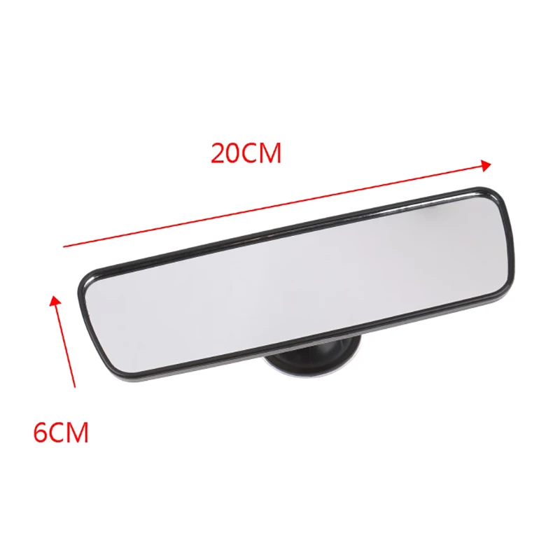 Espejo retrovisor Ventosa de vidrio Espejo retrovisor gran angular Universal 360 °   Gire el espejo retrovisor ajustable del coche